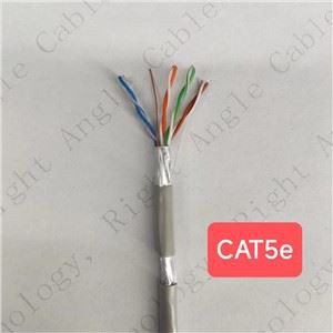 CAT5e FTP 8 Pure Copper Conductors With Grey Jacket For Networking And Indoor And Outdoor Waterproofing