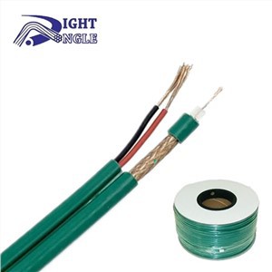 KX6 Whit Power Color Green Jacket PVC CCTV Cable KX6 With Power For CCTV Camera Cable Kx6 Coaxial Cable