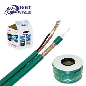 KX7 Whit Power Color Green Jacket PVC CCTV Cable KX7 With Power For CCTV Camera Cable Kx6 Coaxial Cable