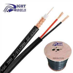 Rg59 With Power Cu/ccs/ccam Camera Cable 100/300/500 Meters